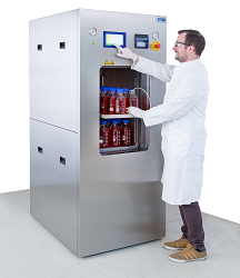 Floor standing autoclaves for laboratory and production
